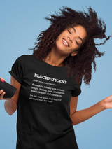 Blacknificent T-shirt -SmartPrintsInk Designs