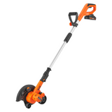 VEVOR Lawn Edger, 20 V Battery Powered Cordless Edger, 9-inch Blade Edger Lawn Tool with 3-Position Blade Depth, Battery and Charger Included, for Lawns, Driveways, Borders, and Sidewalk Edges