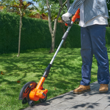 VEVOR Lawn Edger, 20 V Battery Powered Cordless Edger, 9-inch Blade Edger Lawn Tool with 3-Position Blade Depth, Battery and Charger Included, for Lawns, Driveways, Borders, and Sidewalk Edges