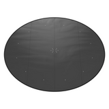 VEVOR 15 Ft Round Pool Cover, Solar Covers for Above Ground Pools, Safety Pool Cover with Drawstring Design, PVC Summer Pool Cover, Waterproof and Dustproof, Black