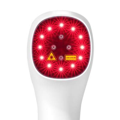 VEVOR Red Light Therapy Device, Portable Red & Near Infrared Light Therapy for Body and Pets, Handheld Red Light Healing Device with LED Display for Muscle Pain Relief & Dogs, Cats (12*650nm + 4*808nm