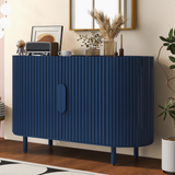 Curved Design Light Luxury Sideboard with Adjustable Shelves,Suitable for Living Room,Study and Entrance