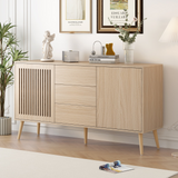 Modern Cabinet with 2 Doors and 3 Drawers, Suitable for Living Rooms, Studies, and Entrances.