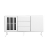 Modern Cabinet with 2 Doors and 3 Drawers, Suitable for Living Rooms, Studies, and Entrances.