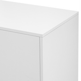 Modern Cabinet with 2 Doors and 3 Drawers, Suitable for Living Rooms, Studies, and Entrances.