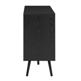 Modern Cabinet with 2 Doors and 3 Drawers, Suitable for Living Rooms, Studies, and Entrances.