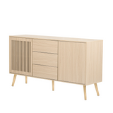 Modern Cabinet with 2 Doors and 3 Drawers, Suitable for Living Rooms, Studies, and Entrances.