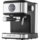 VEVOR Espresso Machine, 15 Bar Coffee and Espresso Maker with Milk Frother Steam Wand, Professional Semi-Automatic Cappuccino Latte Machine with Touch Screen & Removable Water Tank, NTC Control System