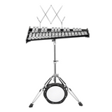 VEVOR 30 Note Glockenspiel Xylophone Bell Kit, Professional Percussion Instrument Set with Mallets, Drum Sticks, Music Stand,  8" Practice Pad, Adjustable Stand and Carrying Bag for Students & Adults