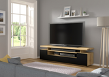 EVA 180 TV STAND / 70,87 in artisan oak / black matt