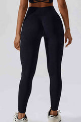 Slim Fit Wide Waistband Long Sports Leggings