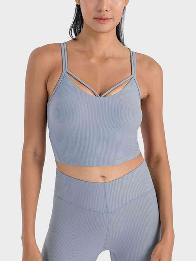 Double Strap Ribbed Sports Cami