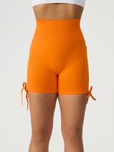 Drawstring High Waist Active Shorts