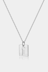 Cutout Rectangle Pendant Necklace