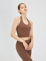 Backless Halter Neck Active Tank