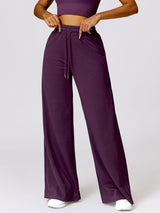 Drawstring High Waist Active Pants