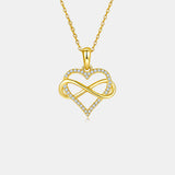 Moissanite 925 Sterling Silver Heart Shape Necklace